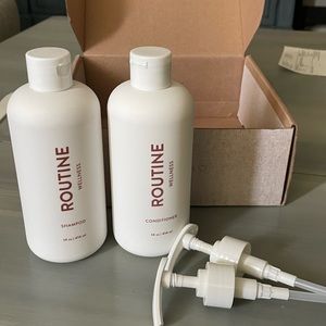 Routine Wellness Shampoo & Conditioner 14 oz w/ pumps.